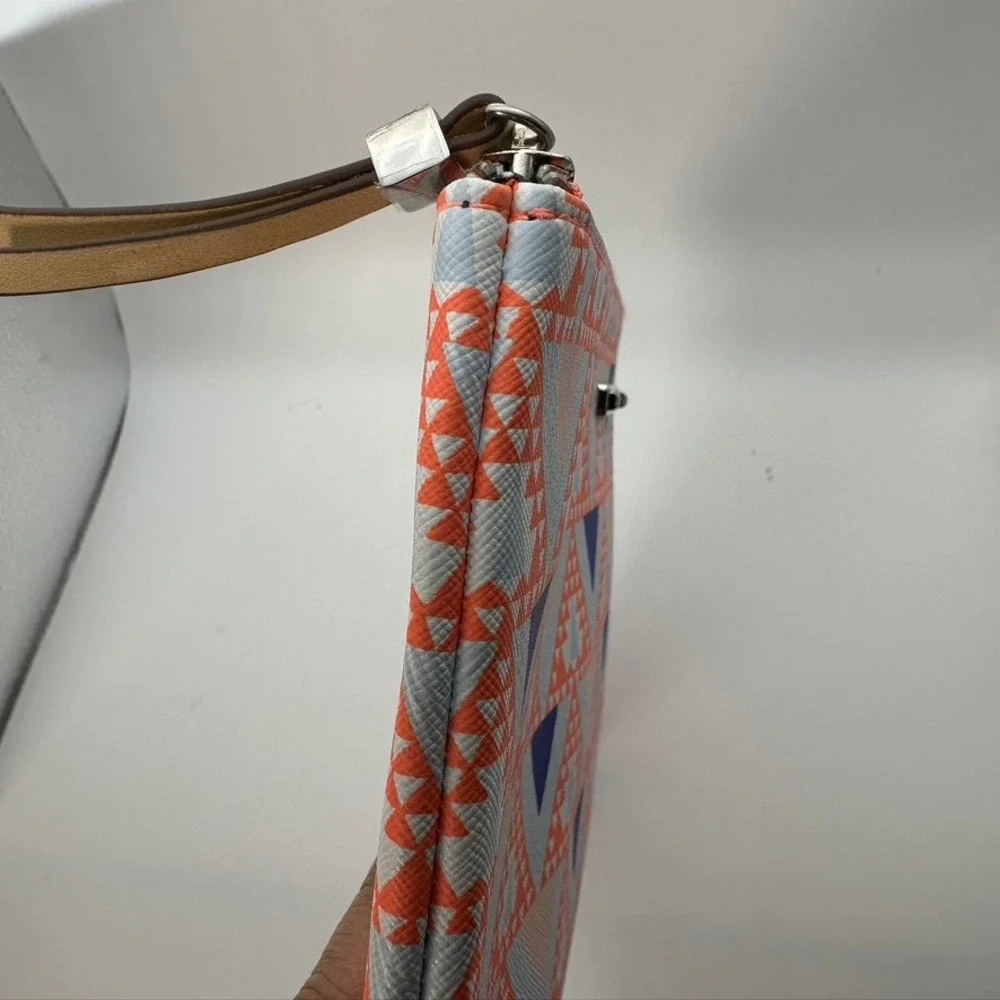 Stella & Dot Geometric Triangle‎ Clutch Bag Handbag Zip Pouch Travel